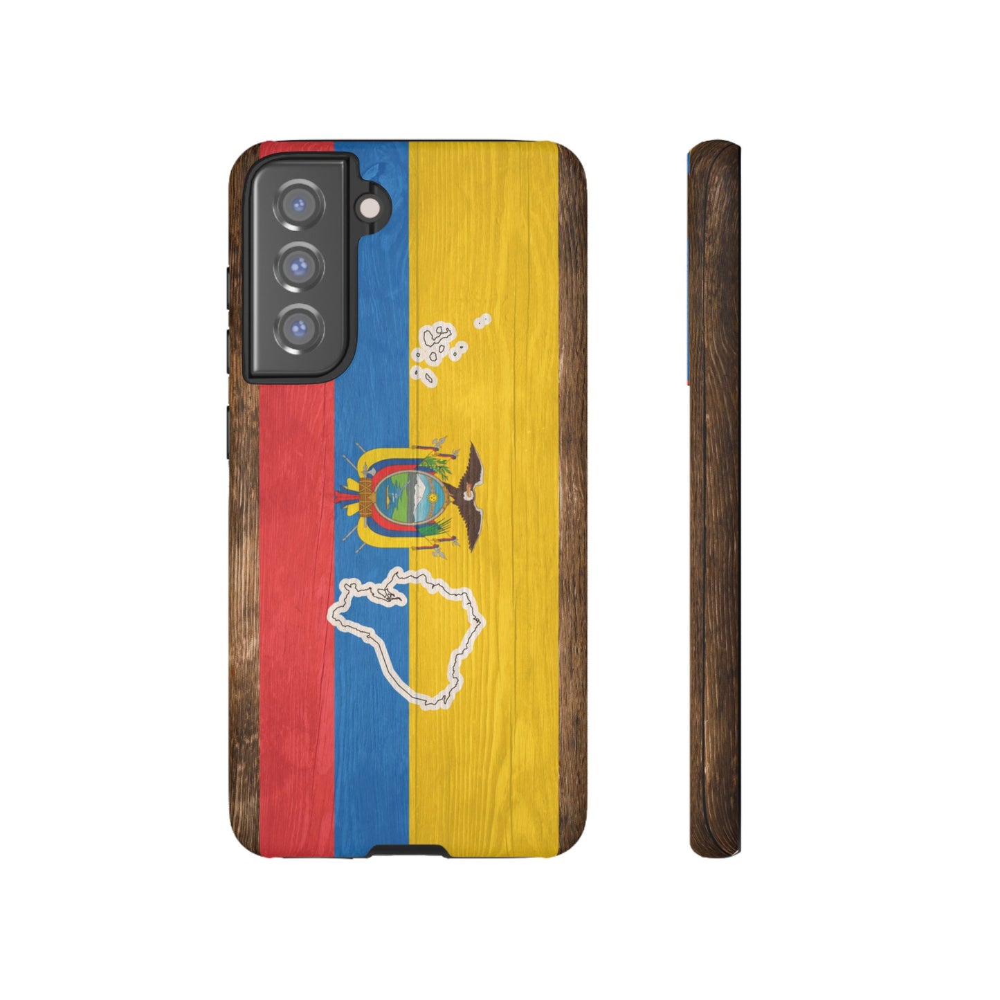 Ecuador Flag Phone Map Case Protective Tough Cover Flag of Ecuador Samsung Ecuadorian Pride Hard Plastic Back Ecuadorian Flag Cover