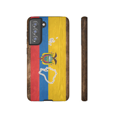 Ecuador Flag Phone Map Case Protective Tough Cover Flag of Ecuador Samsung Ecuadorian Pride Hard Plastic Back Ecuadorian Flag Cover