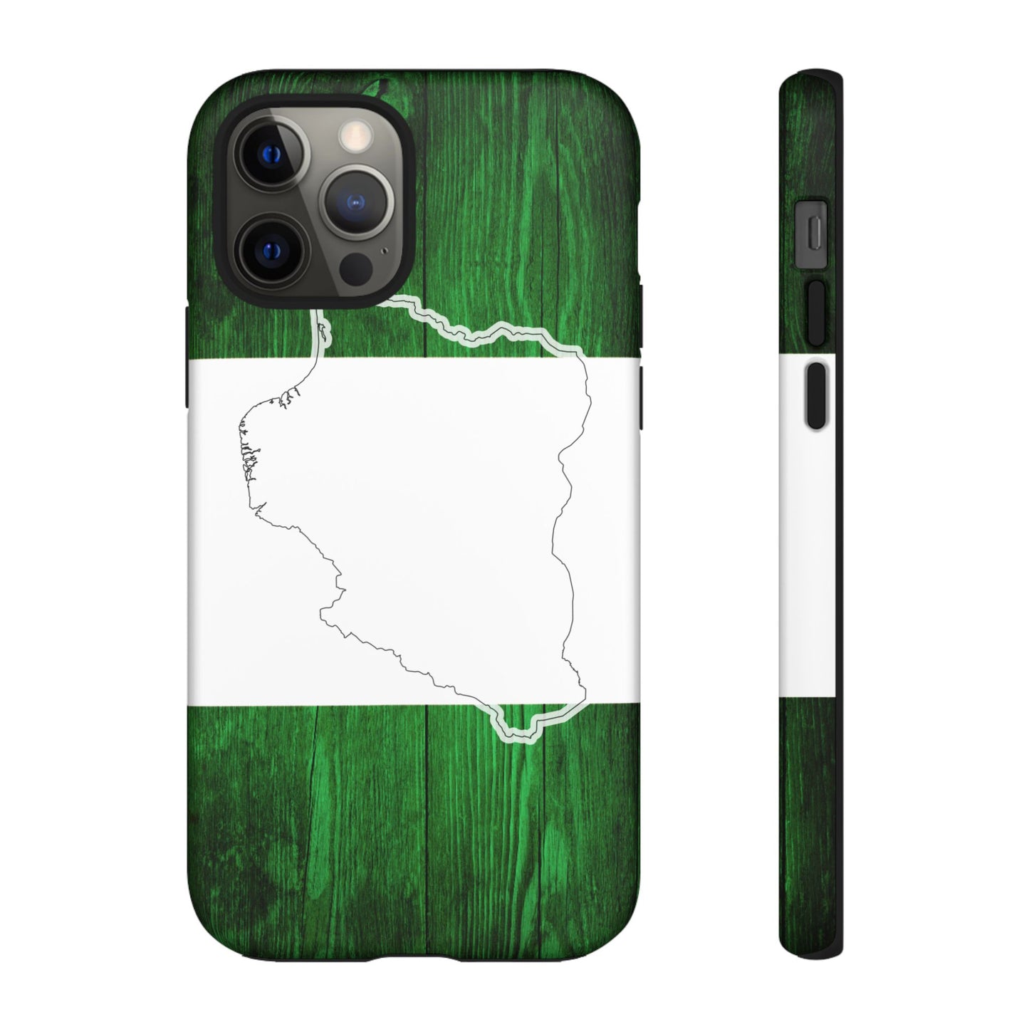 Nigeria Flag Phone Case, African Nation Protective Cover, Nigeria Pride Accessory, Tough Phone Case for Patriots, Nigerian Flag Mobile Case