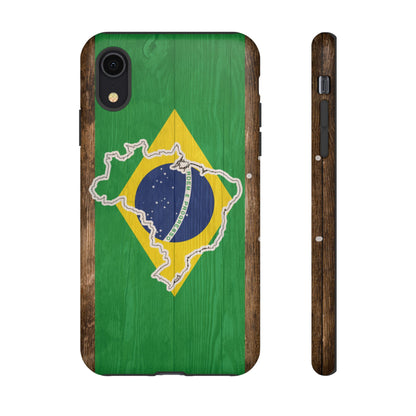 Brazil Flag Phone Map Case Protective Tough Cover Flag of Brazil Samsung Brazilian Pride Hard Plastic Back Brazil Flag Cover