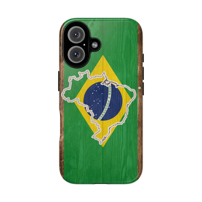Brazil Flag Phone Map Case Protective Tough Cover Flag of Brazil Samsung Brazilian Pride Hard Plastic Back Brazil Flag Cover