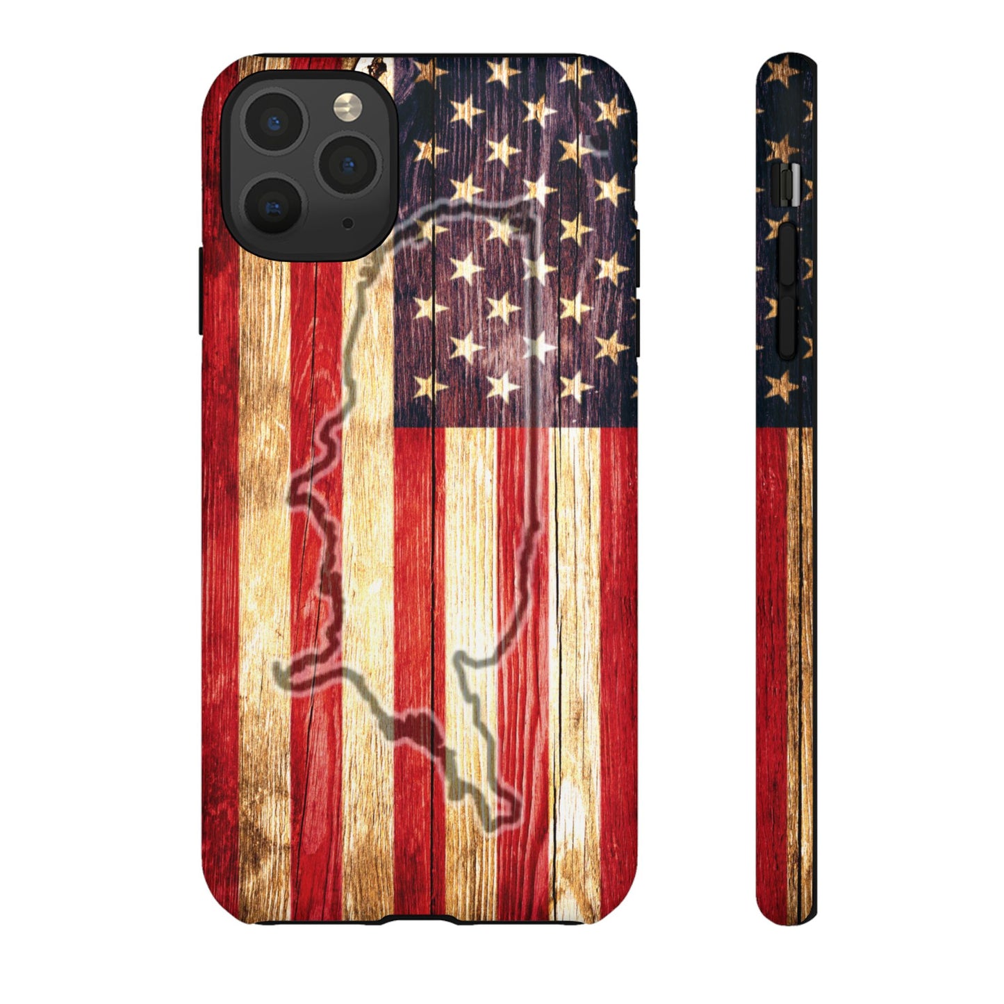 USA flag & map tough phone case for iPhone Samsung Google Patriotic impact-resistant cover with UV protection and shock absorption USA Flag