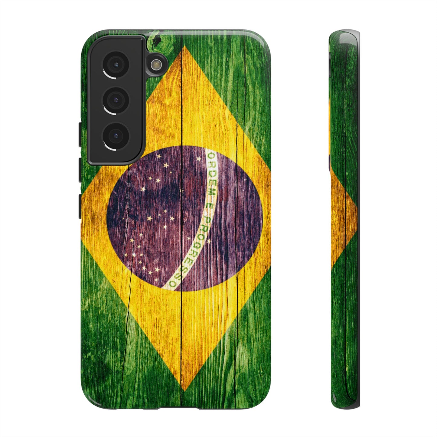 Brazil Phone Case Protective Tough Cover Flag of Brazil Samsung Brazilian Pride Hard Plastic Back Brazil Flag Cover IPhone Souvenir Gift Protective Case