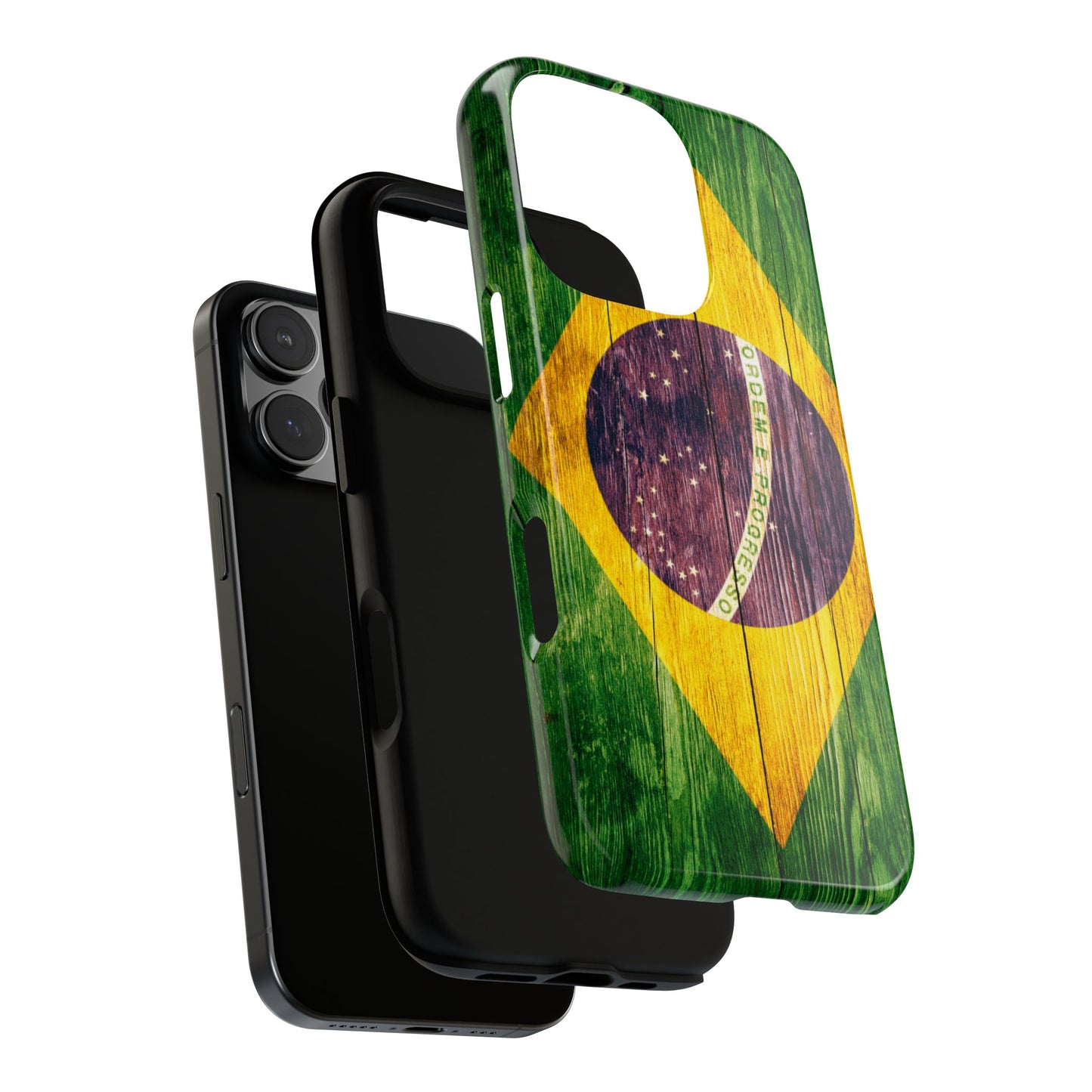 Brazil Phone Case Protective Tough Cover Flag of Brazil Samsung Brazilian Pride Hard Plastic Back Brazil Flag Cover IPhone Souvenir Gift Protective Case