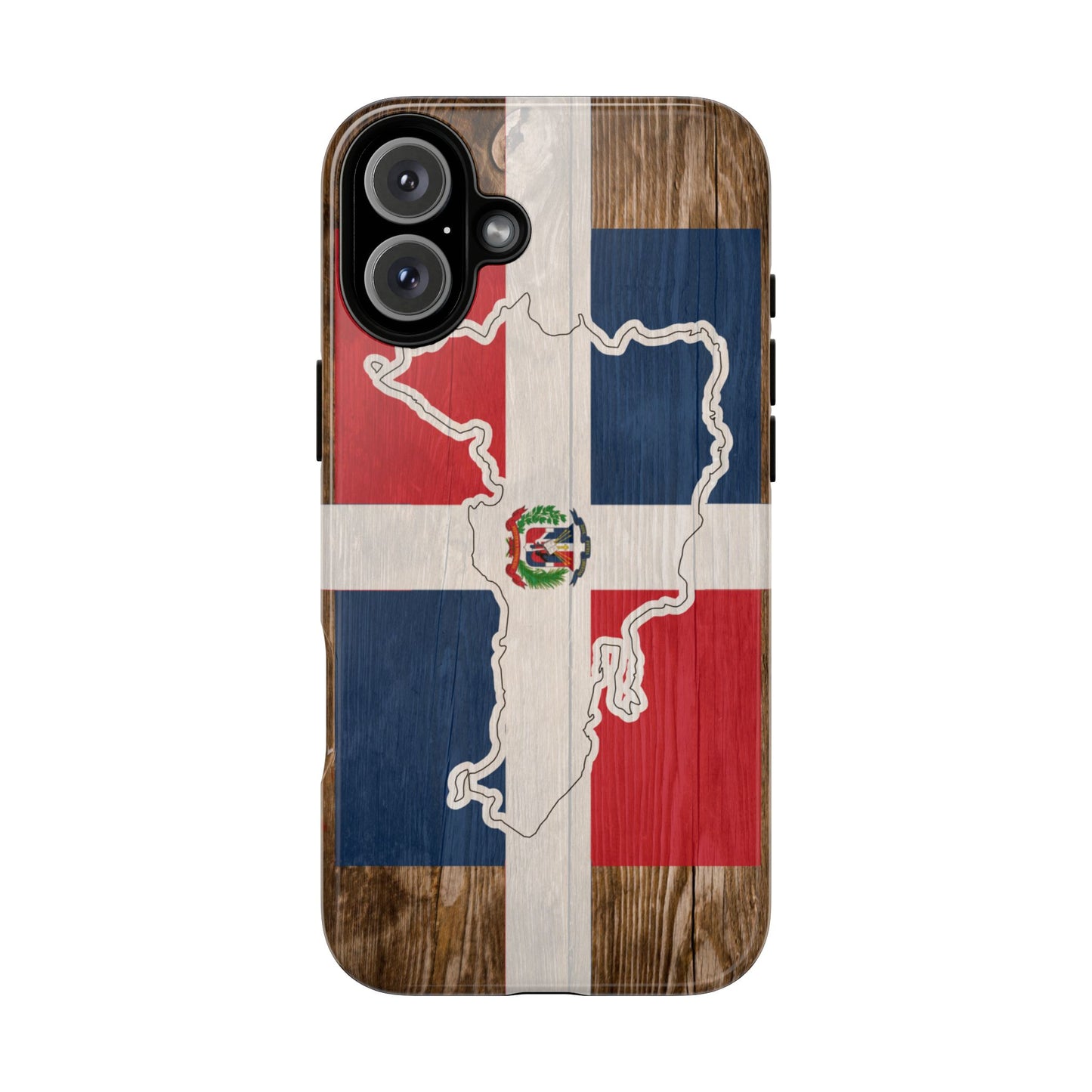 Dominican Republic Flag Phone Map Case Protective Tough Cover Flag of Dominican Pride Hard Plastic Back DR Flag Cover Dominicana
