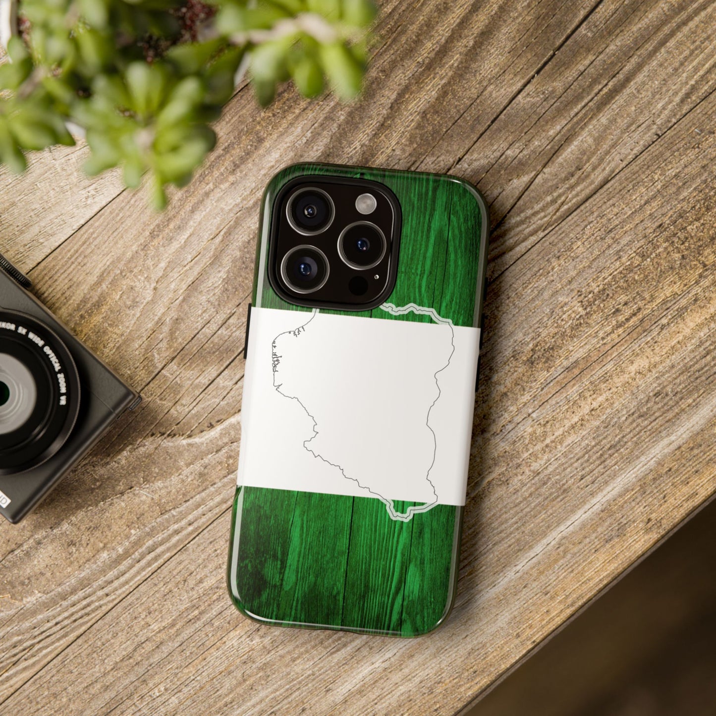 Nigeria Flag Phone Case, African Nation Protective Cover, Nigeria Pride Accessory, Tough Phone Case for Patriots, Nigerian Flag Mobile Case