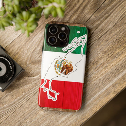 Phone Case, Mexican Flag Tough Case, Patriotic Mexico Phone Cover, Rugged Phone Protector, National Flag Phone Sleeve, Cinco de Mayo Gift