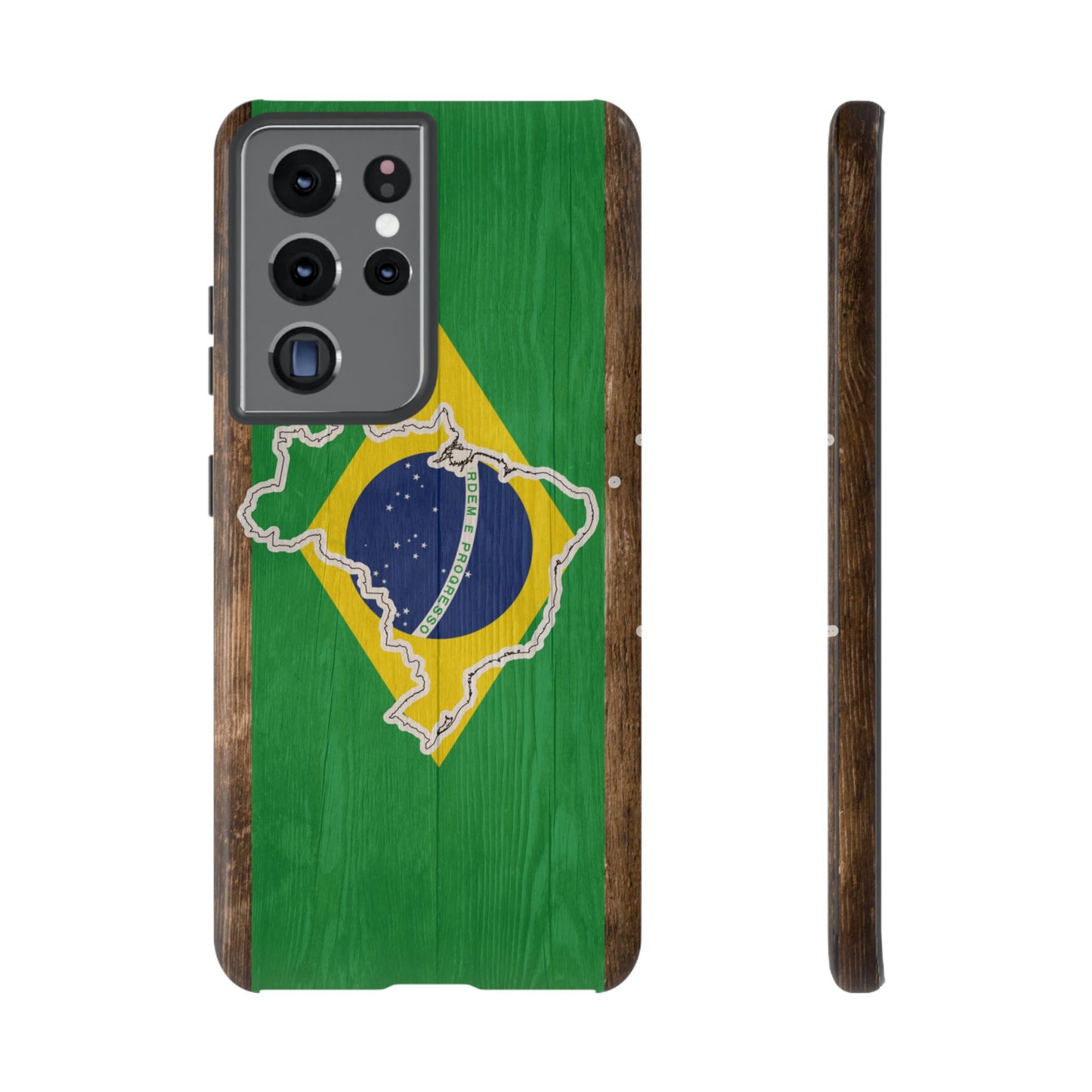 Brazil Flag Phone Map Case Protective Tough Cover Flag of Brazil Samsung Brazilian Pride Hard Plastic Back Brazil Flag Cover