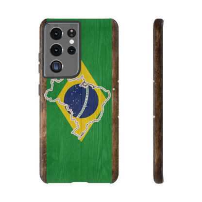 Brazil Flag Phone Map Case Protective Tough Cover Flag of Brazil Samsung Brazilian Pride Hard Plastic Back Brazil Flag Cover