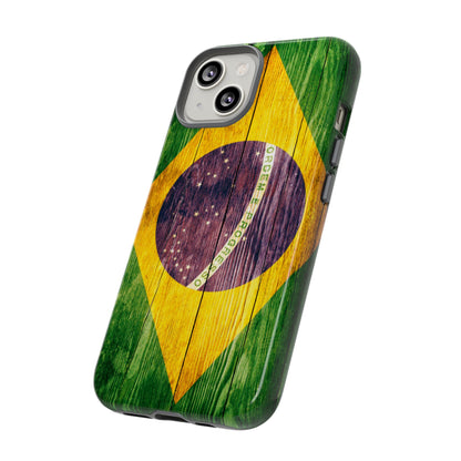 Brazil Phone Case Protective Tough Cover Flag of Brazil Samsung Brazilian Pride Hard Plastic Back Brazil Flag Cover IPhone Souvenir Gift Protective Case