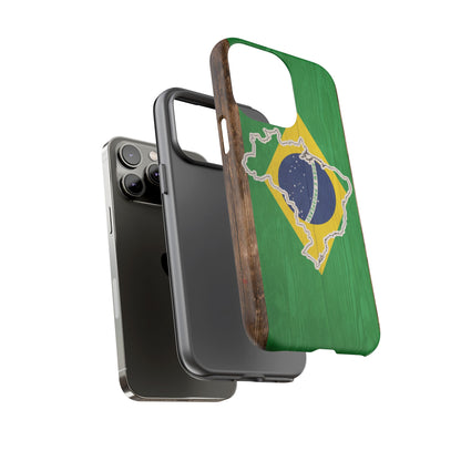 Brazil Flag Phone Map Case Protective Tough Cover Flag of Brazil Samsung Brazilian Pride Hard Plastic Back Brazil Flag Cover