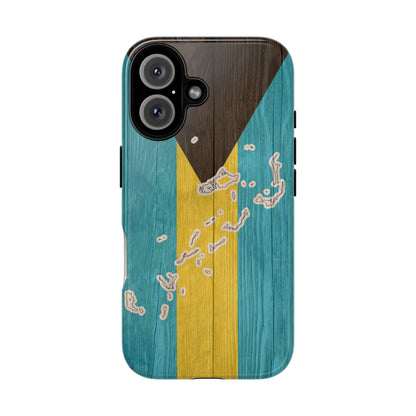 Bahamas Flag Phone Map Case Protective Tough Cover Flag of Bahamas Samsung Bahamian Pride Hard Plastic Back Bahamas Flag Cover
