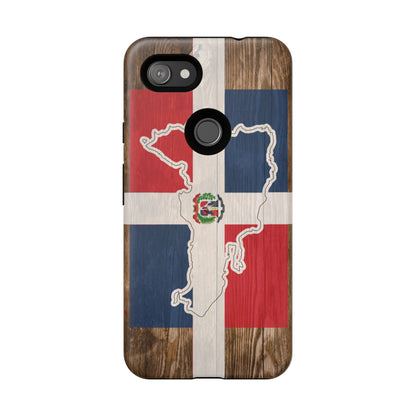 Dominican Republic Flag Phone Map Case Protective Tough Cover Flag of Dominican Pride Hard Plastic Back DR Flag Cover Dominicana
