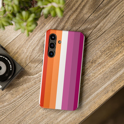 Lesbian Flag tough Impact-Resistant Phone Case