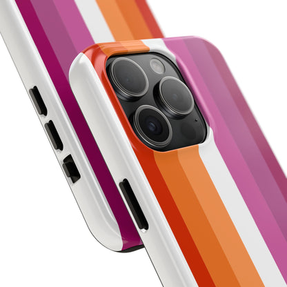 Lesbian Flag tough Impact-Resistant Phone Case