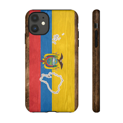Ecuador Flag Phone Map Case Protective Tough Cover Flag of Ecuador Samsung Ecuadorian Pride Hard Plastic Back Ecuadorian Flag Cover