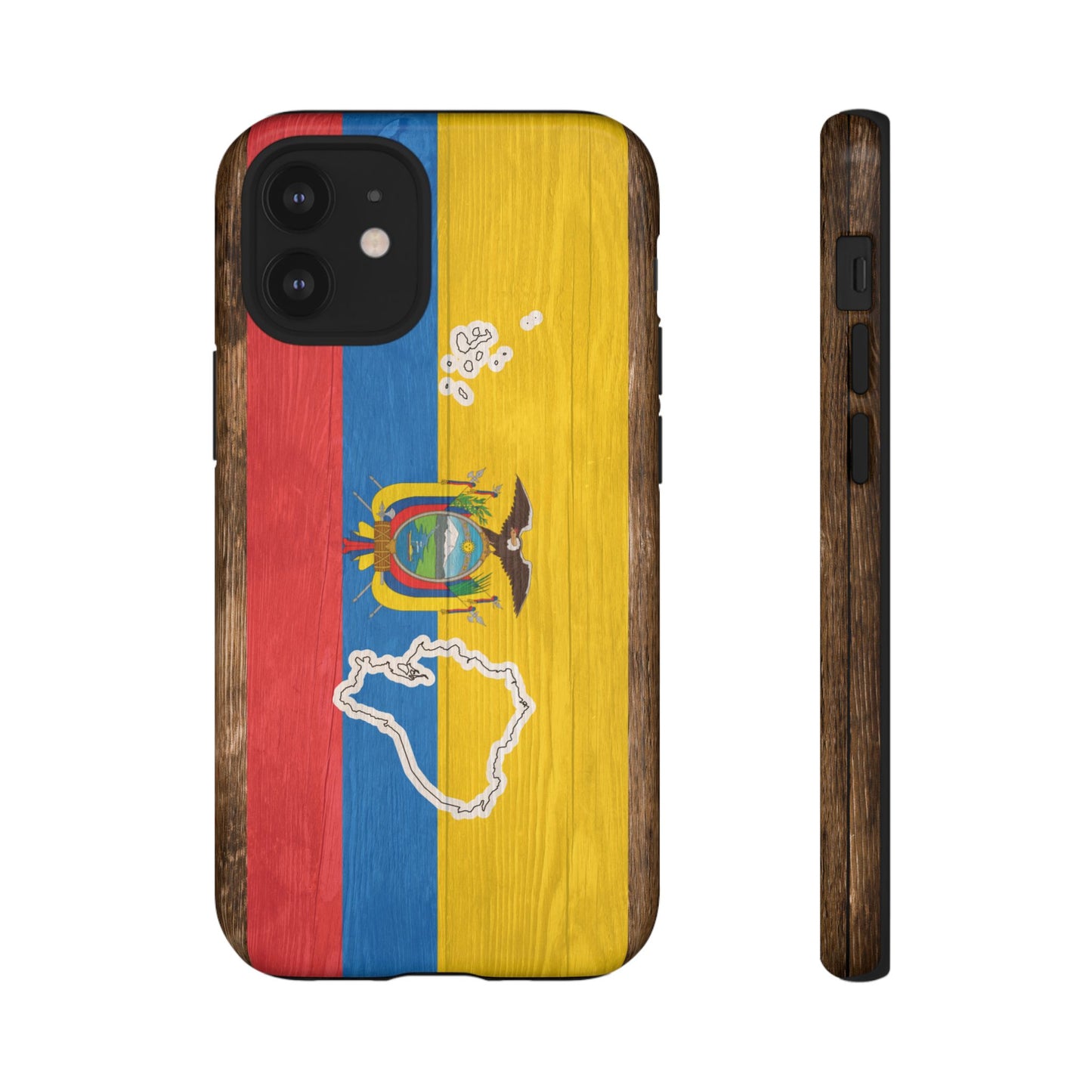 Ecuador Flag Phone Map Case Protective Tough Cover Flag of Ecuador Samsung Ecuadorian Pride Hard Plastic Back Ecuadorian Flag Cover