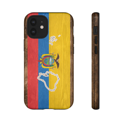 Ecuador Flag Phone Map Case Protective Tough Cover Flag of Ecuador Samsung Ecuadorian Pride Hard Plastic Back Ecuadorian Flag Cover