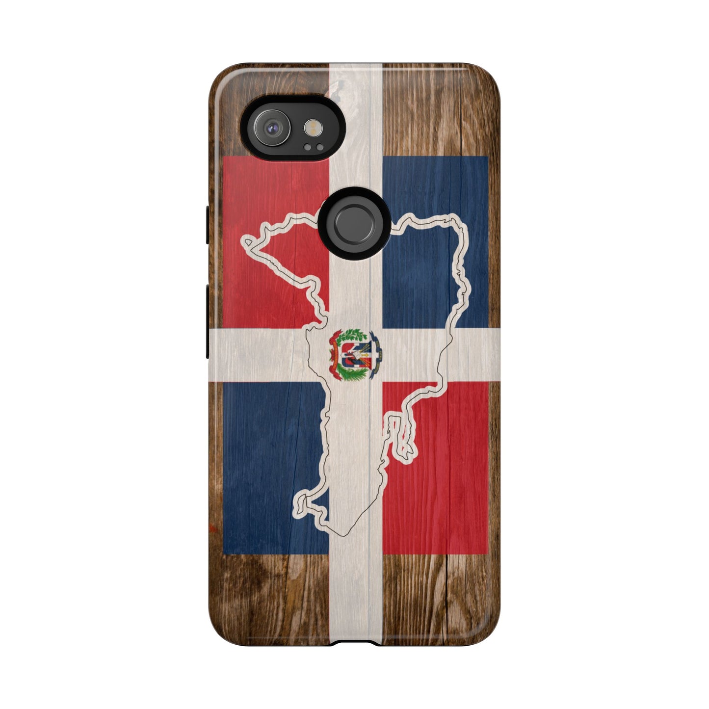 Dominican Republic Flag Phone Map Case Protective Tough Cover Flag of Dominican Pride Hard Plastic Back DR Flag Cover Dominicana