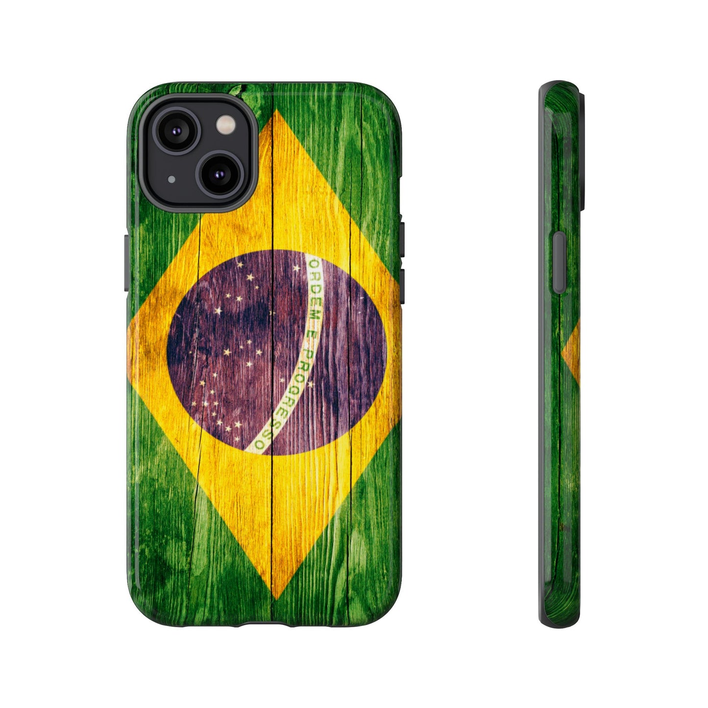 Brazil Phone Case Protective Tough Cover Flag of Brazil Samsung Brazilian Pride Hard Plastic Back Brazil Flag Cover IPhone Souvenir Gift Protective Case