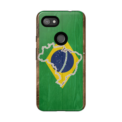 Brazil Flag Phone Map Case Protective Tough Cover Flag of Brazil Samsung Brazilian Pride Hard Plastic Back Brazil Flag Cover