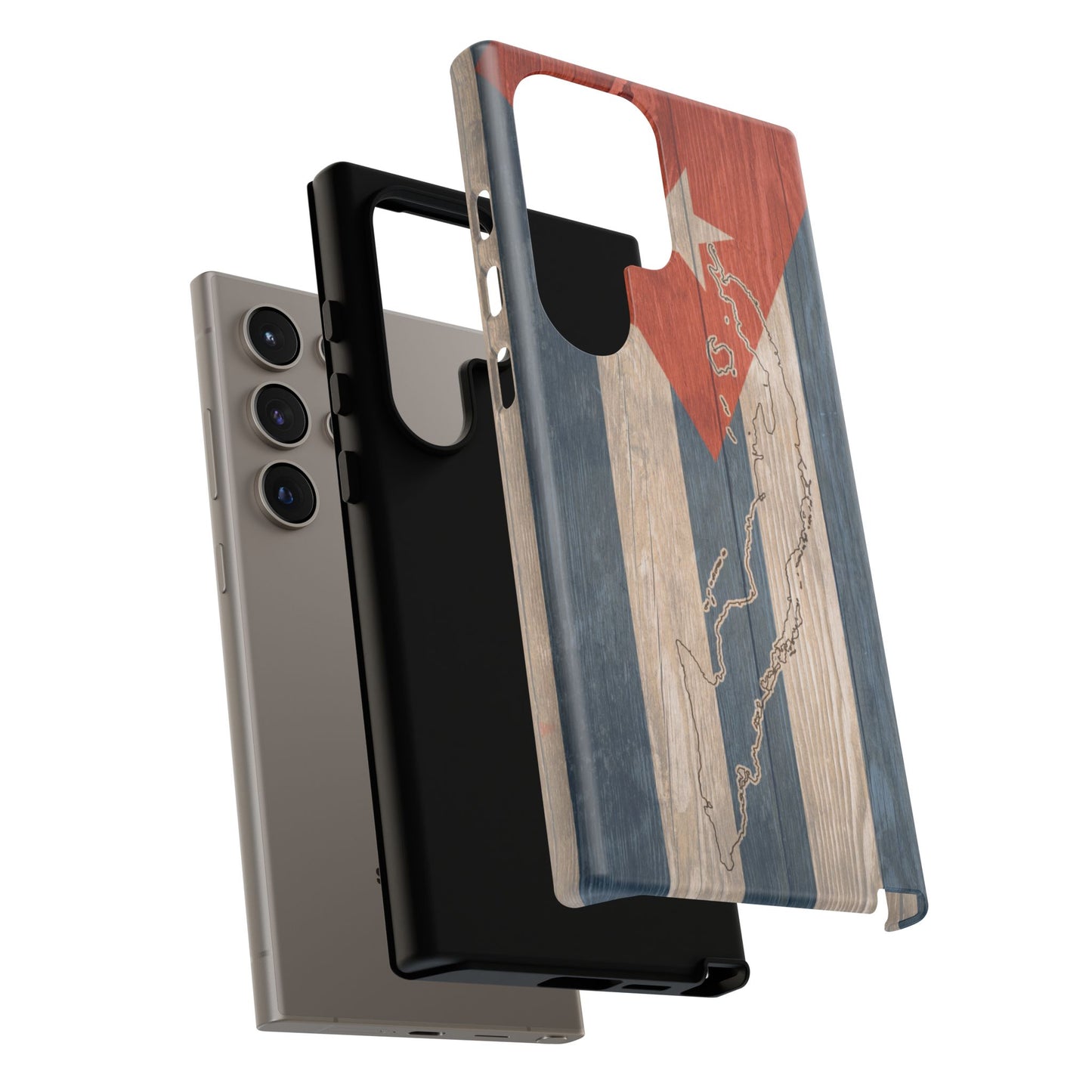 Phone Case Cuban Flag iPhone Case Protective Tough Cover Flag of Cuba Samsung Galaxy Cuban Pride Huawei P40 Lite Hard Plastic Back