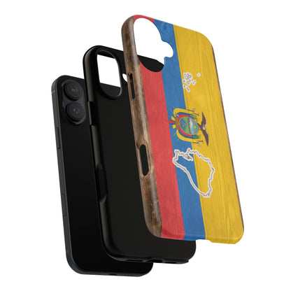 Ecuador Flag Phone Map Case Protective Tough Cover Flag of Ecuador Samsung Ecuadorian Pride Hard Plastic Back Ecuadorian Flag Cover