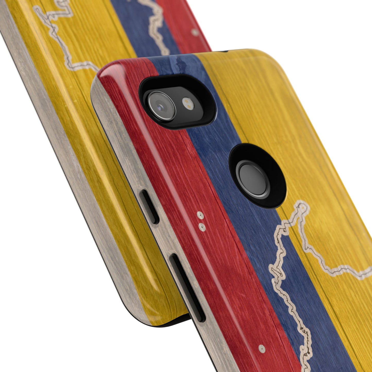 Colombian Flag Map Style iPhone Case Protective Tough Cover Flag of Colombia Samsung Colombian Pride Huawei Hard Plastic Back Colombia Phone
