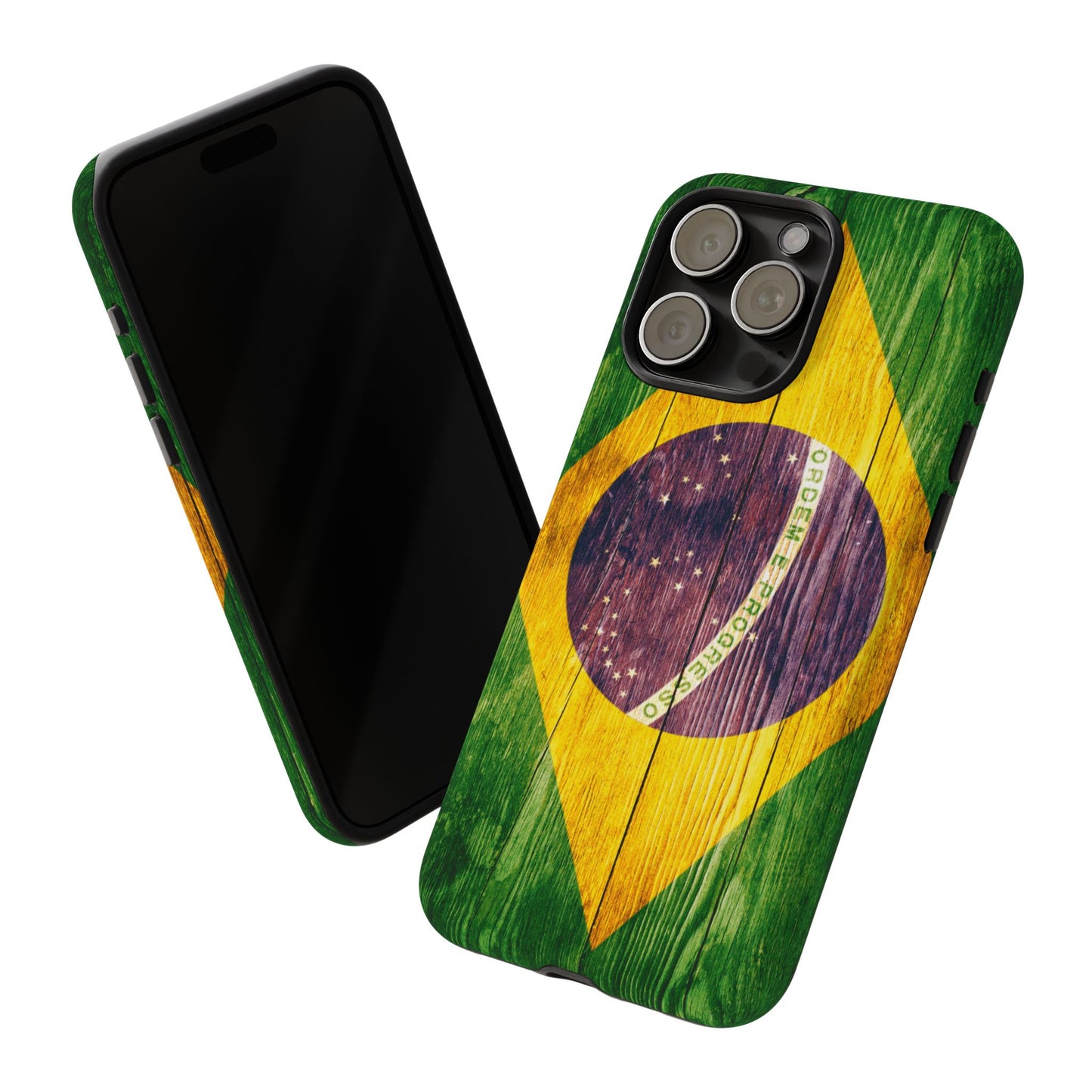 Brazil Phone Case Protective Tough Cover Flag of Brazil Samsung Brazilian Pride Hard Plastic Back Brazil Flag Cover IPhone Souvenir Gift Protective Case