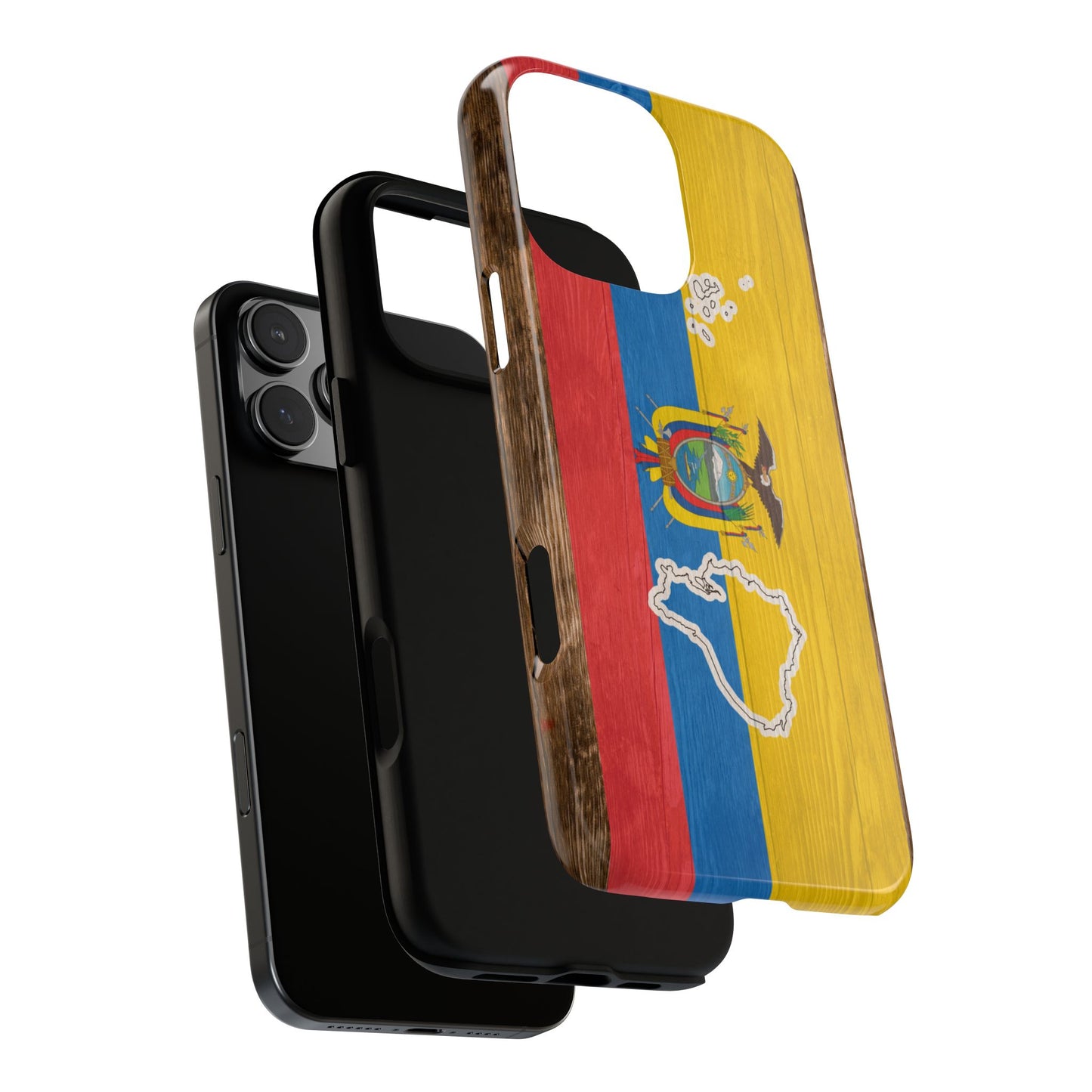 Ecuador Flag Phone Map Case Protective Tough Cover Flag of Ecuador Samsung Ecuadorian Pride Hard Plastic Back Ecuadorian Flag Cover