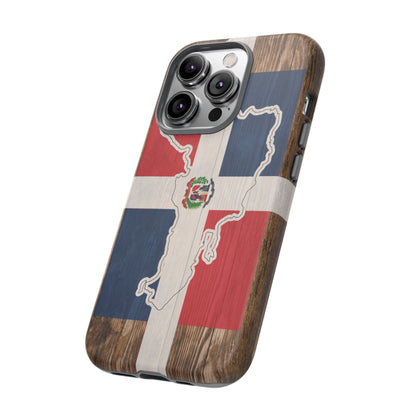 Dominican Republic Flag Phone Map Case Protective Tough Cover Flag of Dominican Pride Hard Plastic Back DR Flag Cover Dominicana