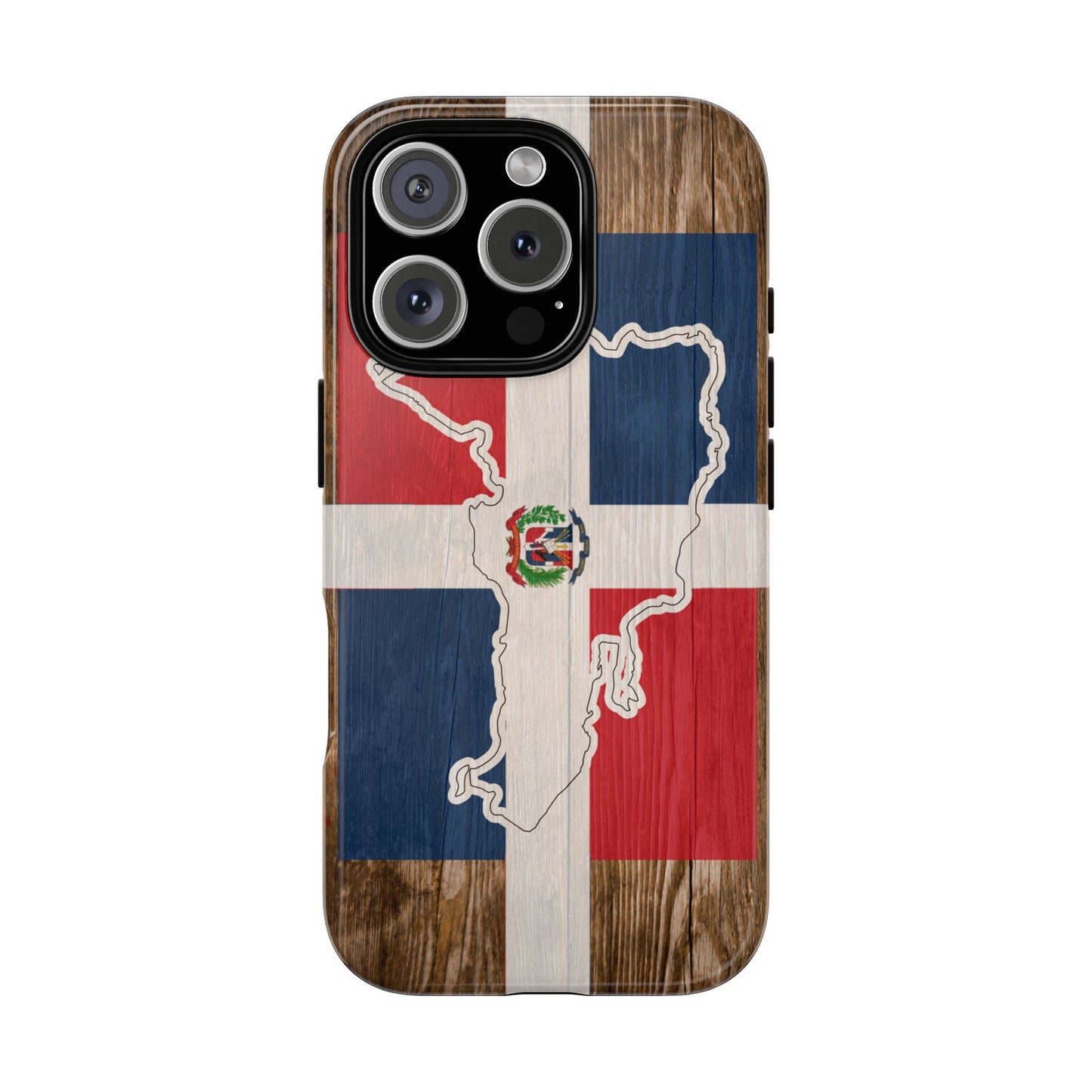 Dominican Republic Flag Phone Map Case Protective Tough Cover Flag of Dominican Pride Hard Plastic Back DR Flag Cover Dominicana
