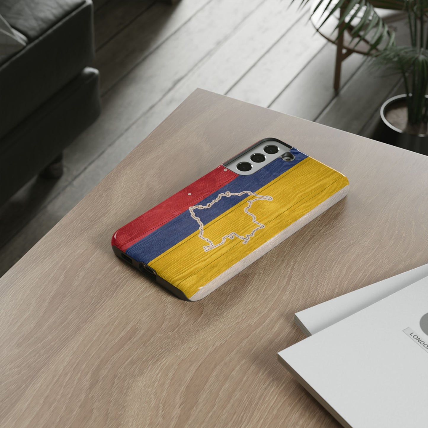 Colombian Flag Map Style iPhone Case Protective Tough Cover Flag of Colombia Samsung Colombian Pride Huawei Hard Plastic Back Colombia Phone