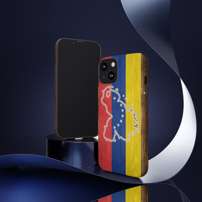 Venezuela Flag Phone Map Case Protective Tough Cover Flag of Venezuela Samsung Venezuelan Pride Hard Plastic Back Venezuela Map Cover