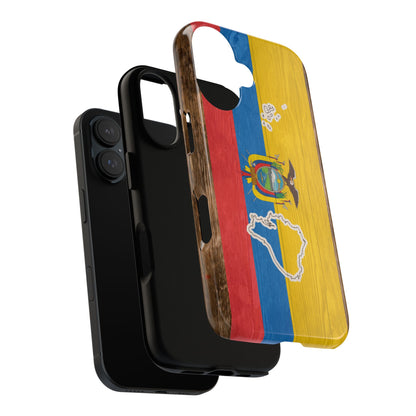 Ecuador Flag Phone Map Case Protective Tough Cover Flag of Ecuador Samsung Ecuadorian Pride Hard Plastic Back Ecuadorian Flag Cover