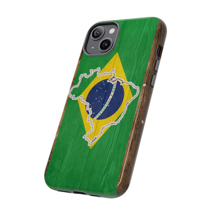 Brazil Flag Phone Map Case Protective Tough Cover Flag of Brazil Samsung Brazilian Pride Hard Plastic Back Brazil Flag Cover