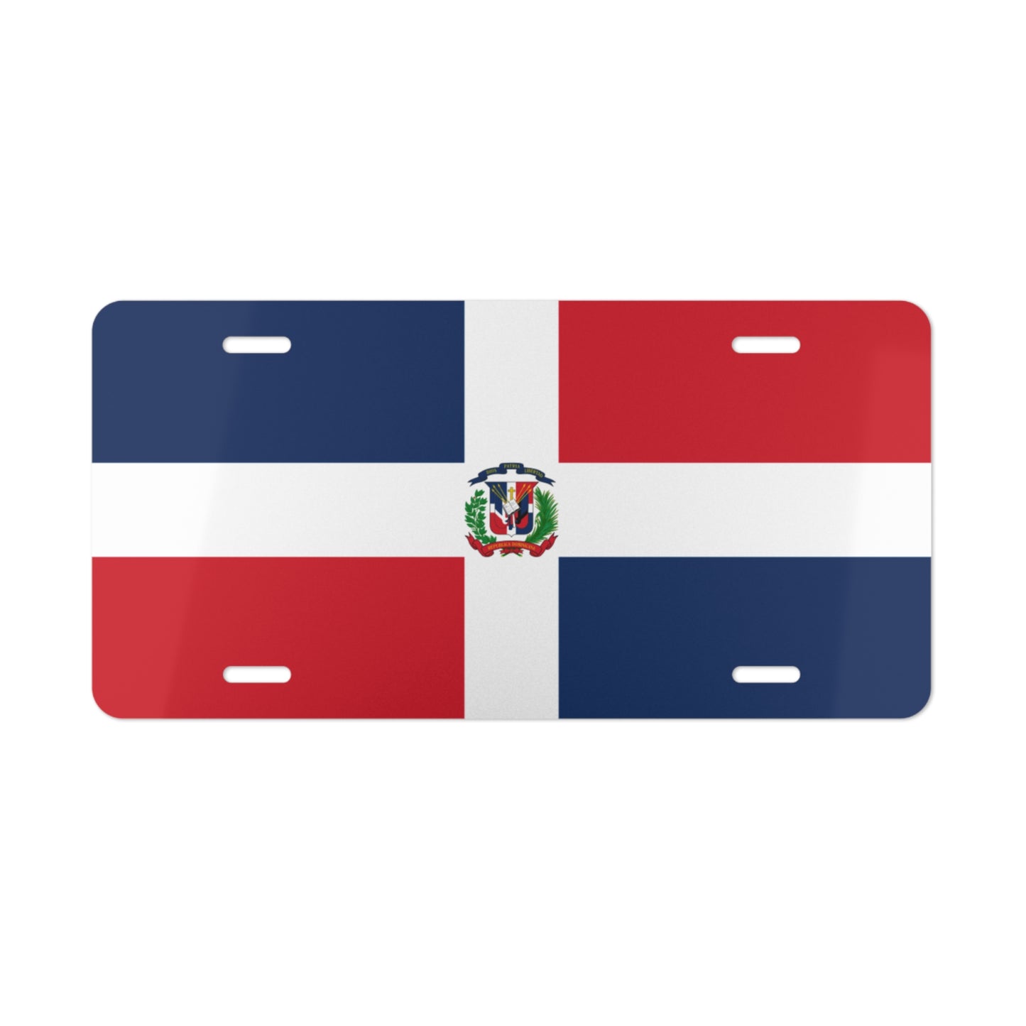 Dominican Flag Vanity Plate Custom Car DR Gift Personalized Dominican Republic License Plate Accessory Car Enthusiasts Dominican Pride
