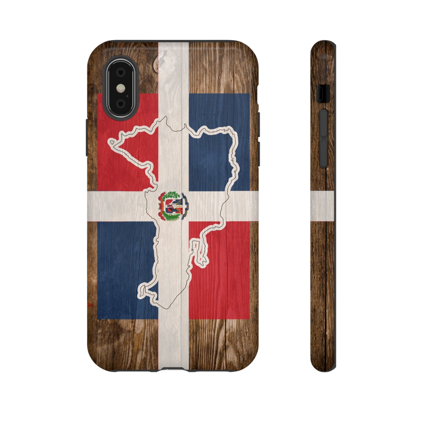 Dominican Republic Flag Phone Map Case Protective Tough Cover Flag of Dominican Pride Hard Plastic Back DR Flag Cover Dominicana