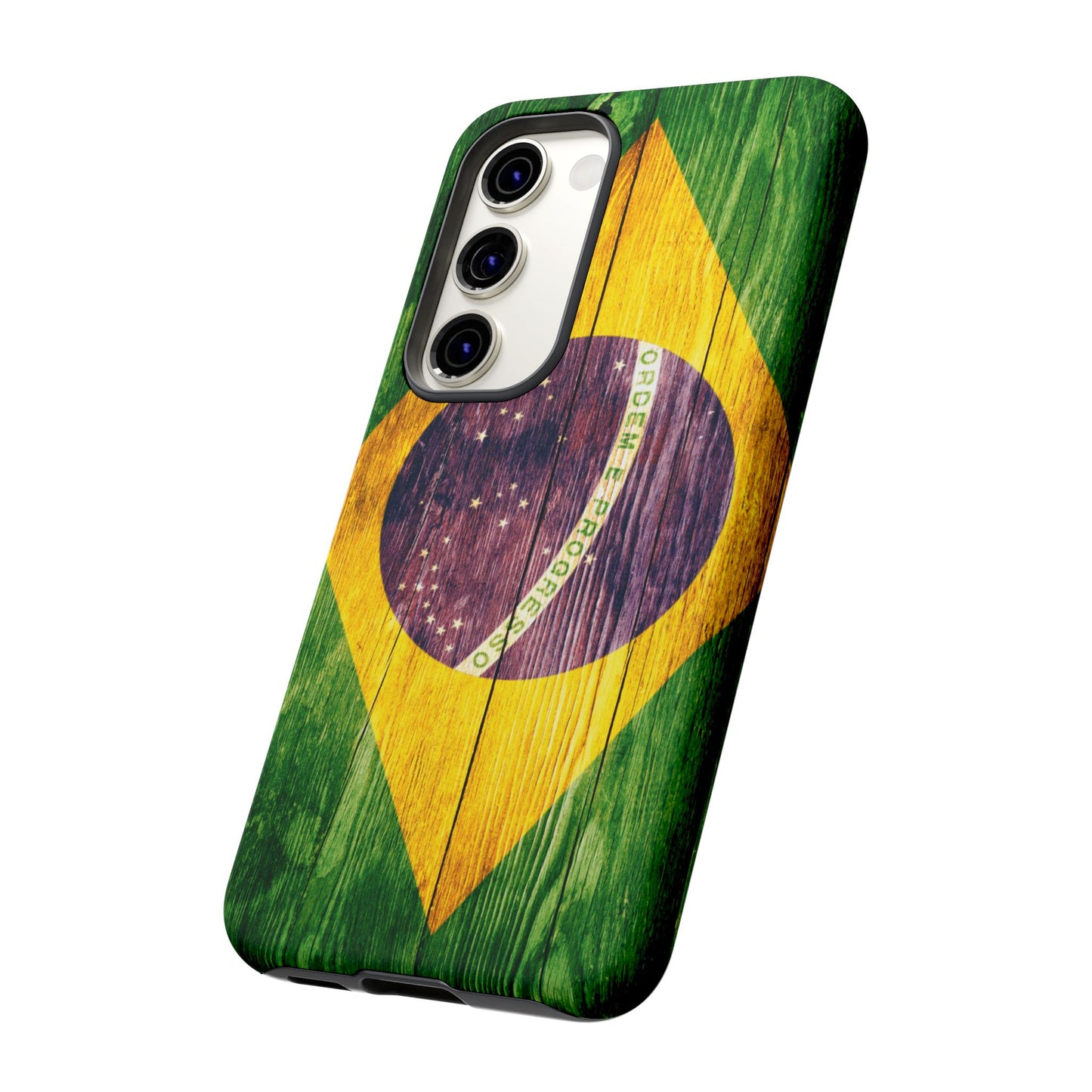 Brazil Phone Case Protective Tough Cover Flag of Brazil Samsung Brazilian Pride Hard Plastic Back Brazil Flag Cover IPhone Souvenir Gift Protective Case