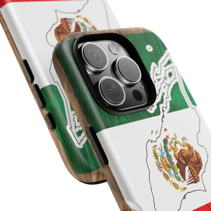 Phone Case, Mexican Flag Tough Case, Patriotic Mexico Phone Cover, Rugged Phone Protector, National Flag Phone Sleeve, Cinco de Mayo Gift