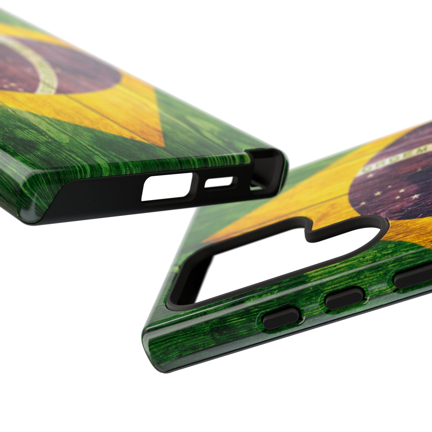 Brazil Phone Case Protective Tough Cover Flag of Brazil Samsung Brazilian Pride Hard Plastic Back Brazil Flag Cover IPhone Souvenir Gift Protective Case