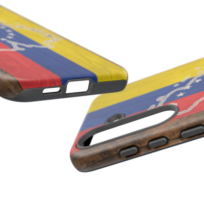 Venezuela Flag Phone Map Case Protective Tough Cover Flag of Venezuela Samsung Venezuelan Pride Hard Plastic Back Venezuela Map Cover