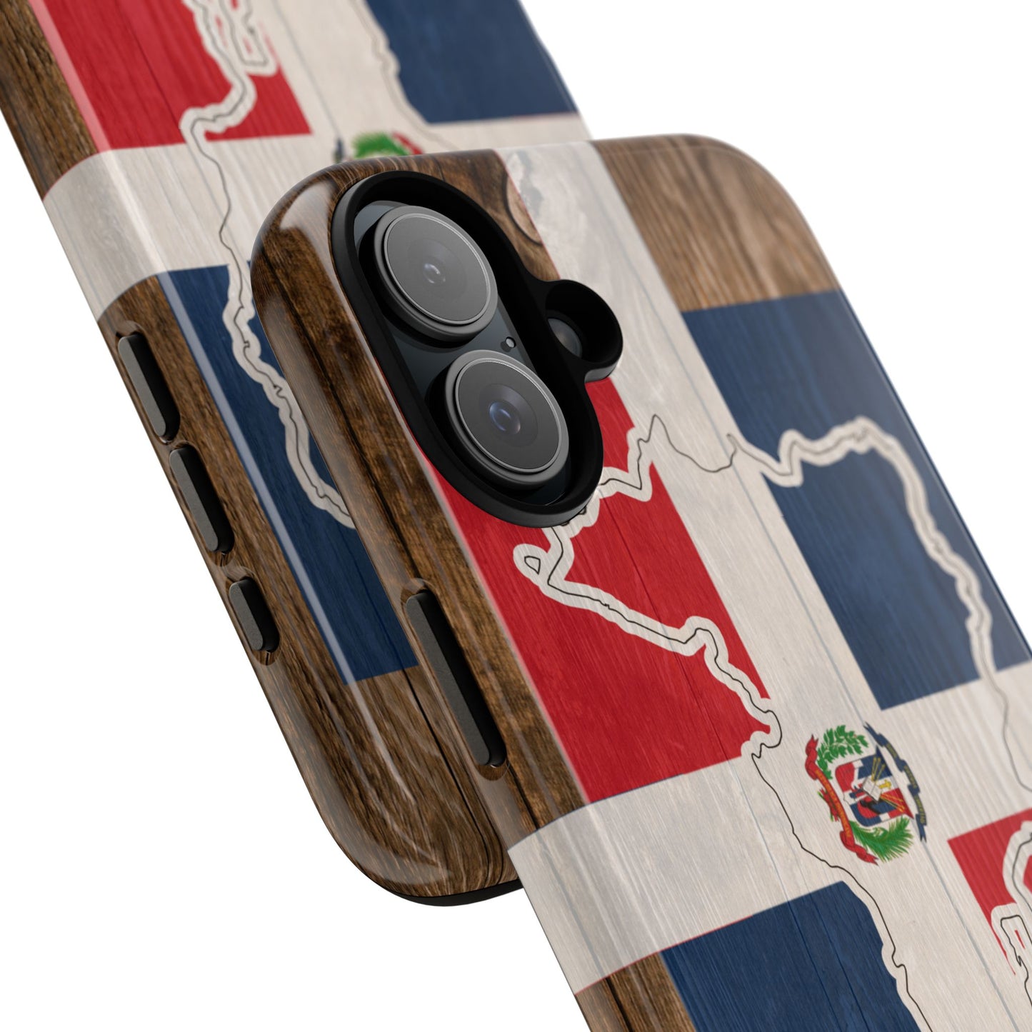 Dominican Republic Flag Phone Map Case Protective Tough Cover Flag of Dominican Pride Hard Plastic Back DR Flag Cover Dominicana