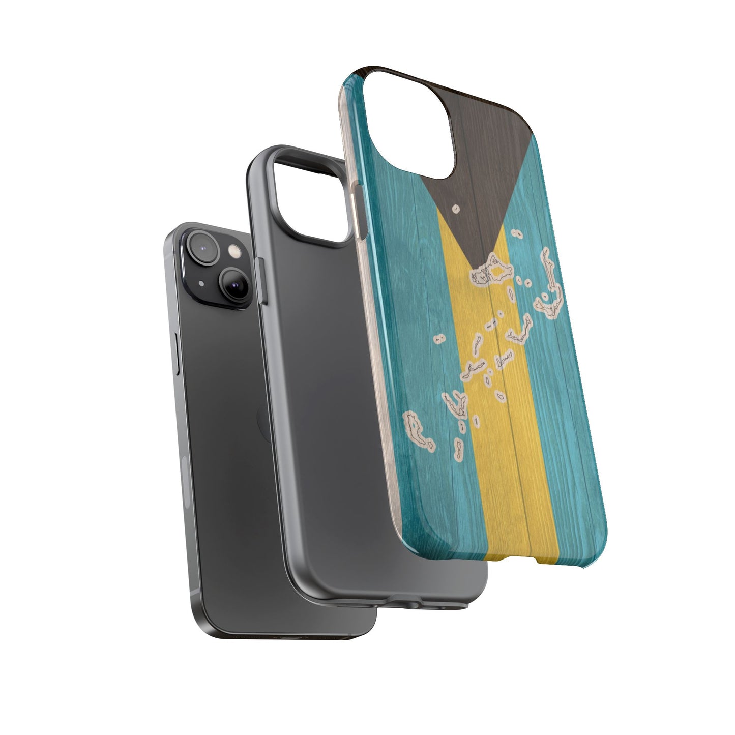 Bahamas Flag Phone Map Case Protective Tough Cover Flag of Bahamas Samsung Bahamian Pride Hard Plastic Back Bahamas Flag Cover