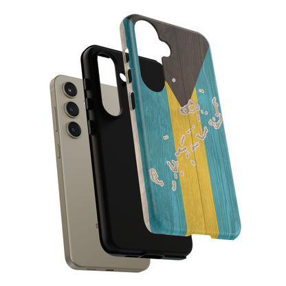 Bahamas Flag Phone Map Case Protective Tough Cover Flag of Bahamas Samsung Bahamian Pride Hard Plastic Back Bahamas Flag Cover