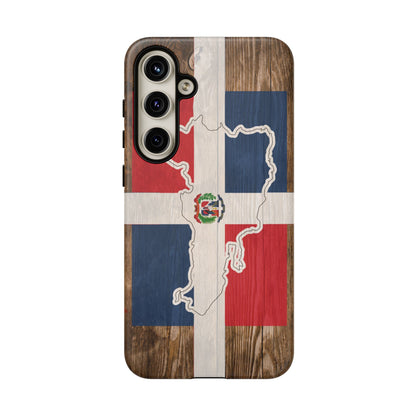 Dominican Republic Flag Phone Map Case Protective Tough Cover Flag of Dominican Pride Hard Plastic Back DR Flag Cover Dominicana