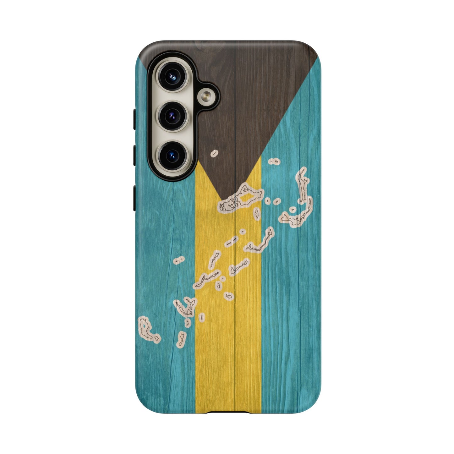 Bahamas Flag Phone Map Case Protective Tough Cover Flag of Bahamas Samsung Bahamian Pride Hard Plastic Back Bahamas Flag Cover