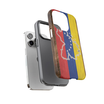 Venezuela Flag Phone Map Case Protective Tough Cover Flag of Venezuela Samsung Venezuelan Pride Hard Plastic Back Venezuela Map Cover
