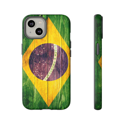 Brazil Phone Case Protective Tough Cover Flag of Brazil Samsung Brazilian Pride Hard Plastic Back Brazil Flag Cover IPhone Souvenir Gift Protective Case
