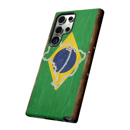 Brazil Flag Phone Map Case Protective Tough Cover Flag of Brazil Samsung Brazilian Pride Hard Plastic Back Brazil Flag Cover